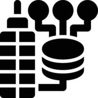 Local ERP, On-Premises ERP Glyph Solid Icon vector
