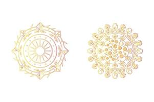 Two different designs of mandalas vector