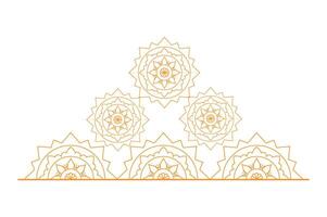 An orange and white design with a pyramid vector