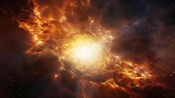 nebula exploding sun photo