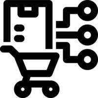 ERP Purchasing, Procurement Management Outline Icon vector