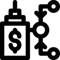 ERP Integration, System Integration Outline Icon vector