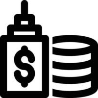 ERP Database, Enterprise Database Outline Icon vector