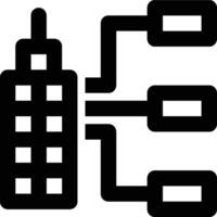ERP Module, ERP Outline Icon vector
