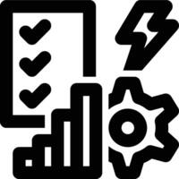 Efficiency, Efficient Outline Icon vector