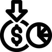 Shared Revenue, Shared Income Outline Icon vector