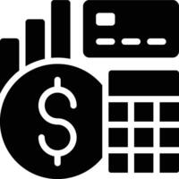 Finance Tools, Finance Management Glyph Solid Icon vector