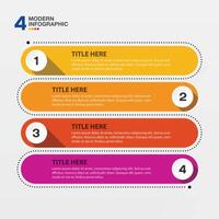 Pattern infographic 4 step. vector