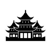 Architecture silhouette house vector