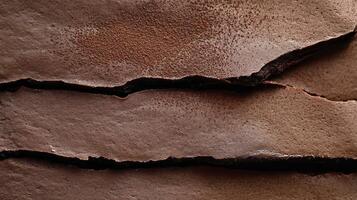 A close up of a piece of chocolate cake photo