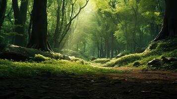 dappled green lights background photo