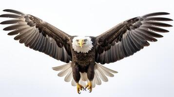 glides eagle white background photo