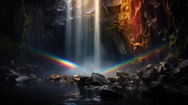 illumination rainbow light beam photo