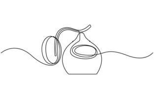 image of a classical lamp with a lampshade vector