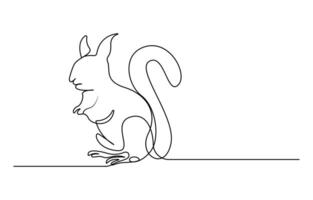 animal one line art draw vector