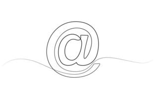 symbol one line art vector