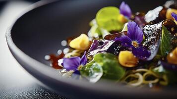 A bowl of food photo