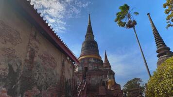 Ayuttaya,Thailand - December 31 2024-Wat Yai Chai Mongkhon in Ayuttaya,Beautiful temple attraction of the tourists both domestically and internationally. video