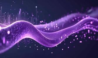 A wave of purple light is moving across the screen video