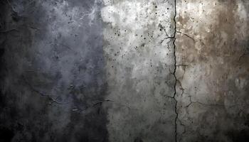 Aging Concrete Wall with Intricate Crack Patterns for Architectural Study photo