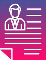 Resume Creative Icon Symbol Art Sign vector