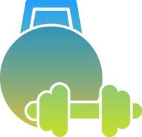 Gym Equipment Icon Design vector