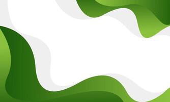 Green liquid wave background, Modern banner template, nature color vector