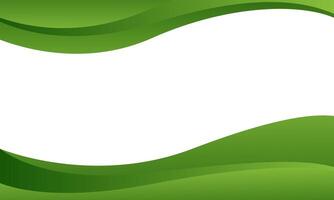 Abstract green curve background with wave shapes, illustrations vector