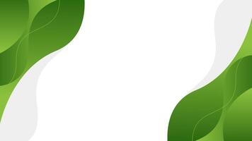 Green fluid abstract background, nature color, simple wallpaper vector