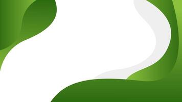 Abstract green fluid wave background. Modern dynamic wallpaper. Design for banners, templates, posters, business cards, sales, ads, events, websites and pages vector