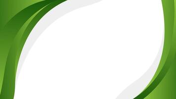 Abstract green curve background, nature color, wallpaper vector