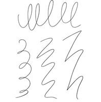 scribbles line set vector