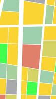 Colorful Map Zoom In and Out with Location Pins video