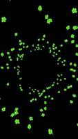 Clovers Tunnel On Vertical For Saint Patrick Day video