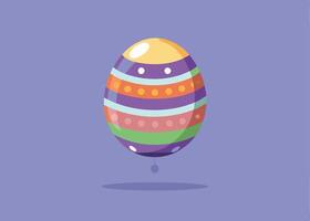 Floating Easter balloon in egg shape for spring decor vector