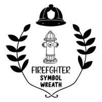 Fire Department Firefighter Clipart for Event Design and Branding vector