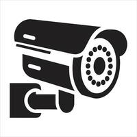 Security Surveillance Camera Icon for Safety Monitoring and CCTV System vector