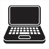 Open Laptop Computer Icon for Digital Work and Technology Icon Illustration vector