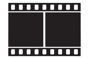 Film strip art design element for movie projects vector