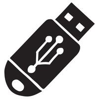 USB Flash Drive Illustration Data Storage Technology Graphic vector