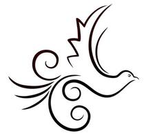logo of stylized birds. vector