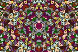 A colorful geometric pattern with many different colors vector