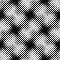 Monochrome rounded square pattern background - abstract black and white design vector