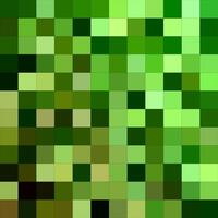 Green pixel background with squares vector