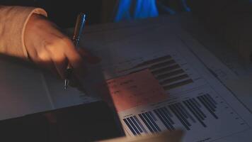 A person is writing on a piece of paper with a pen video