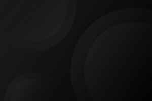 Abstract background black with dynamic circle shape elements. Trendy and modern geometric gradient background vector