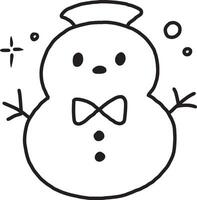 snowman with scarf Artwork vector