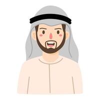 Man Wearing a Keffiyeh illustration vector