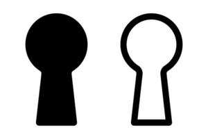 Key hole icons vector