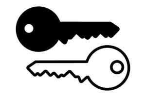 Key icon set simple design vector